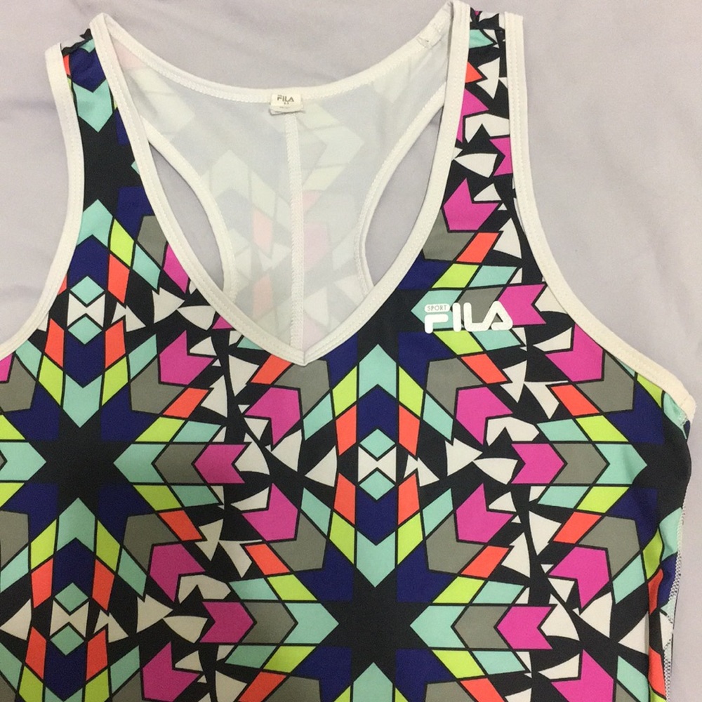 FILA athleasure running tank top design